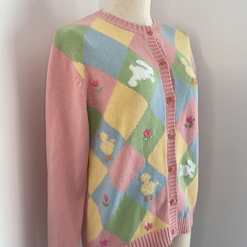 💙SOLD VINTAGE NWT TABI EASTER CARDIGAN SP - Picture 4 of 10